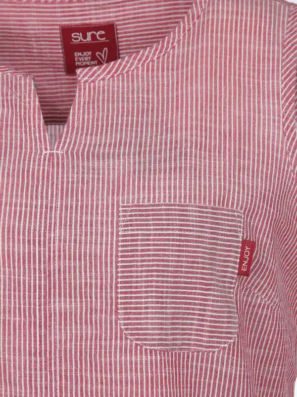 Bild 3 von Damen Top mit zarten Streifen Rot