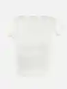 Bild 2 von Mädchen Rippshirt in kurzer Form Weiß