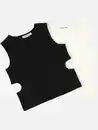 Bild 2 von Mädchen Top mit Cut Out Weiß