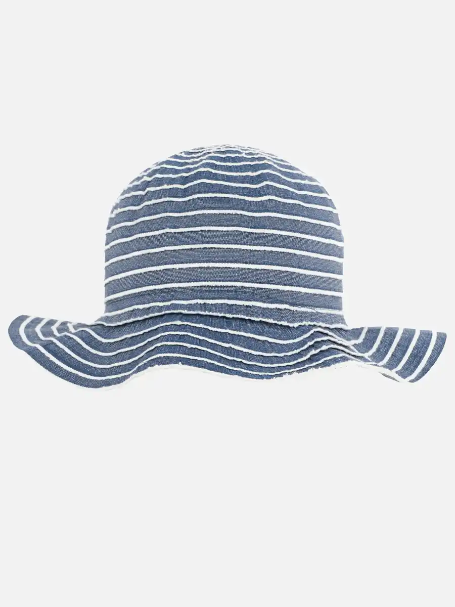 Bild 2 von Damen Hut mit Streifen Blau