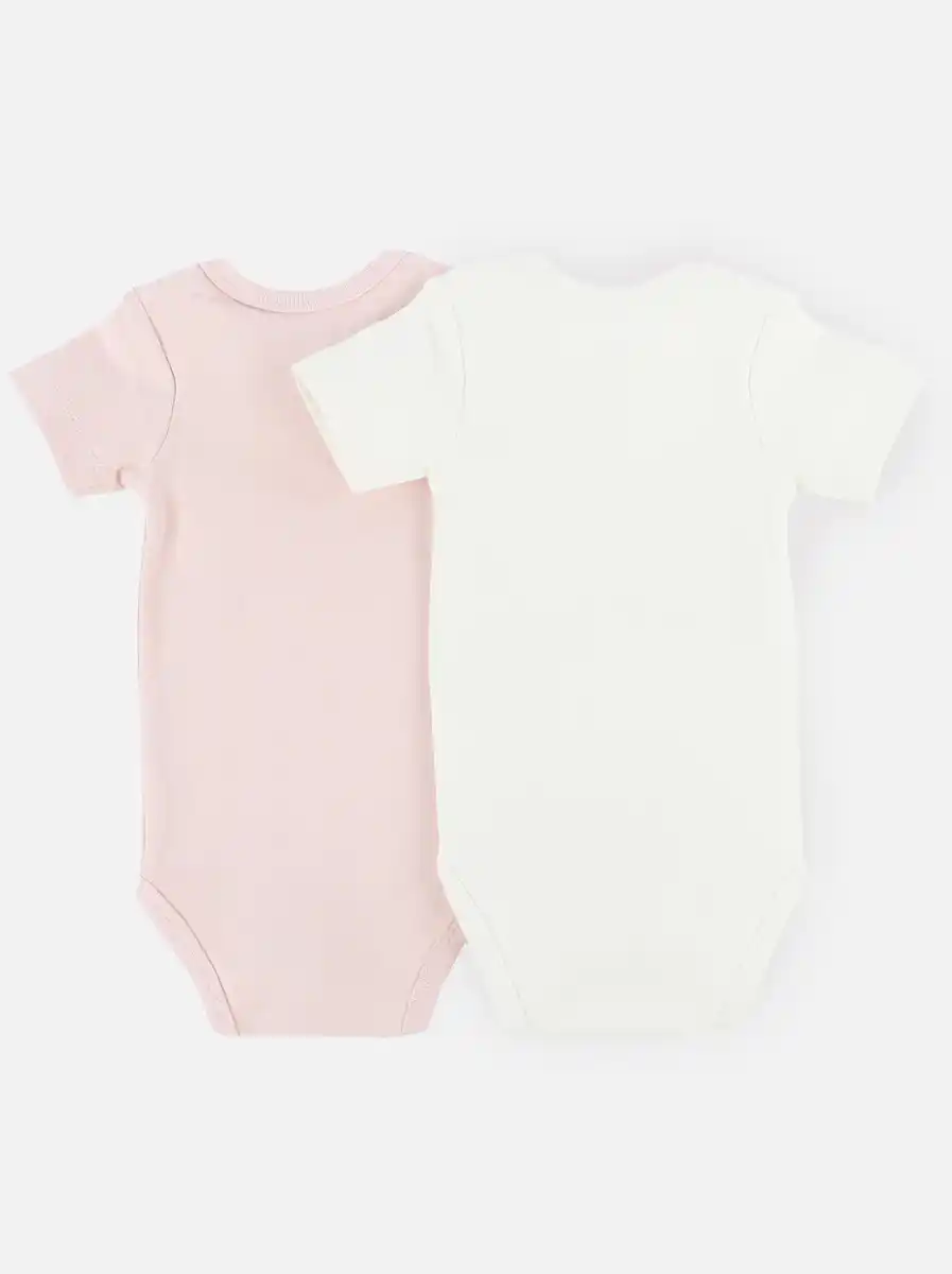 Bild 2 von Baby Mädchen Body im 2er Pack Weiß