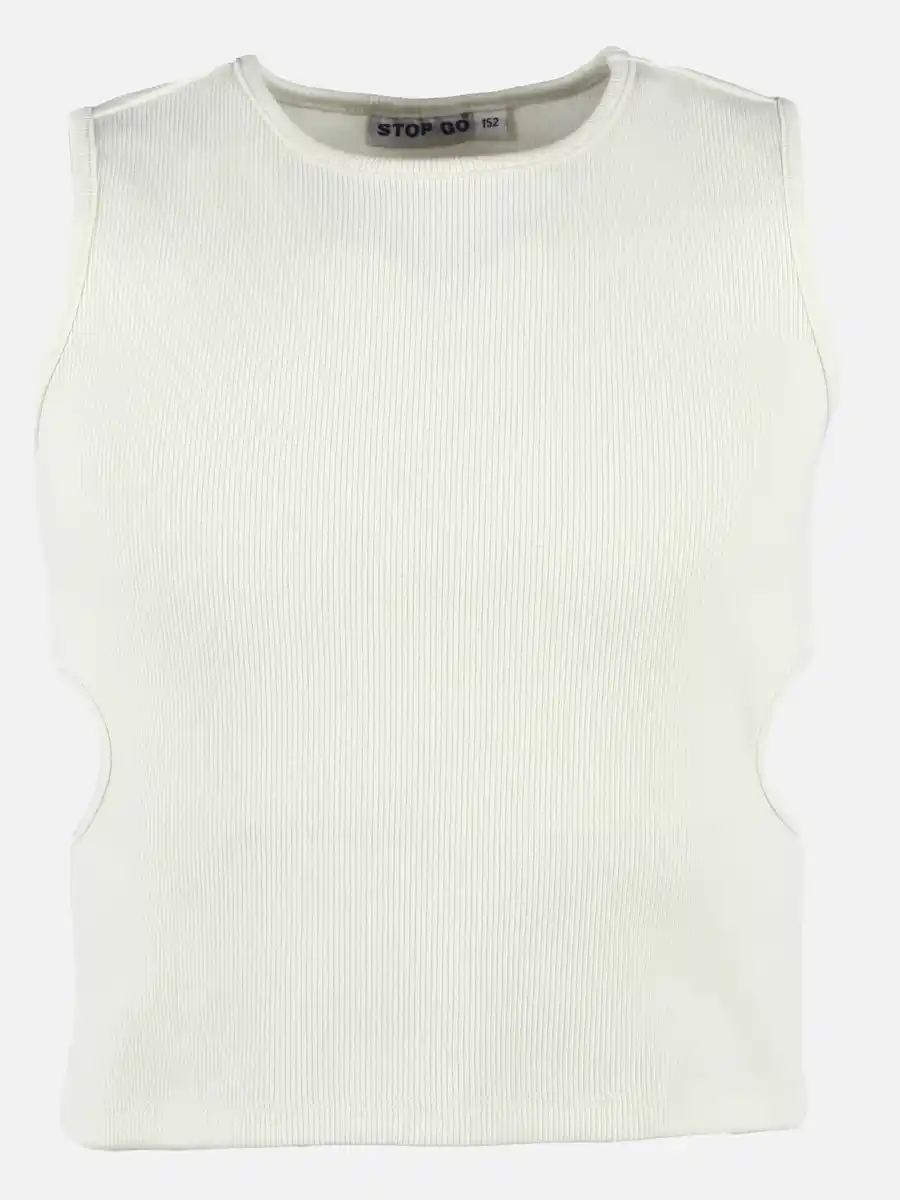 Bild 1 von Mädchen Top mit Cut Out Weiß