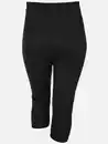 Bild 2 von Große Größen Basic Capri-Leggings Schwarz