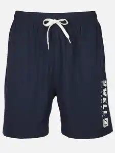 Herren Badeshorts mit Print Blau
