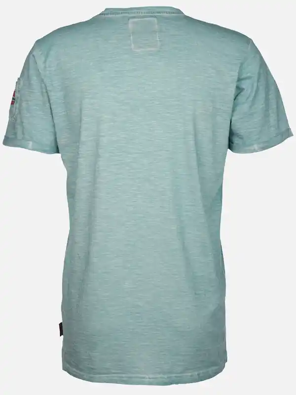 Bild 2 von Herren Shirt mit Frontprint Blau