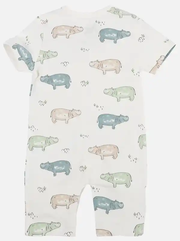 Bild 2 von Baby unisex Kurzarmbody mit Print Weiß