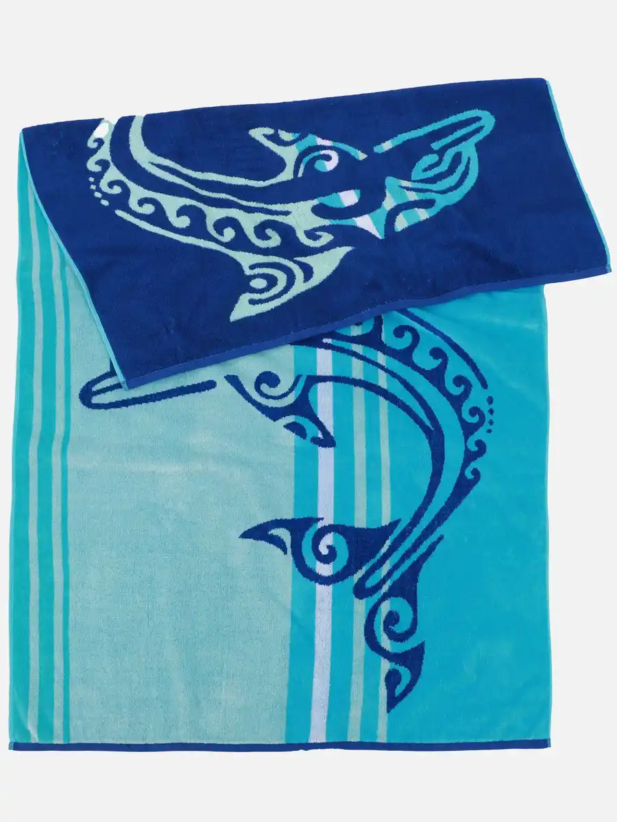 Bild 1 von Strandtuch mit Delphin Blau