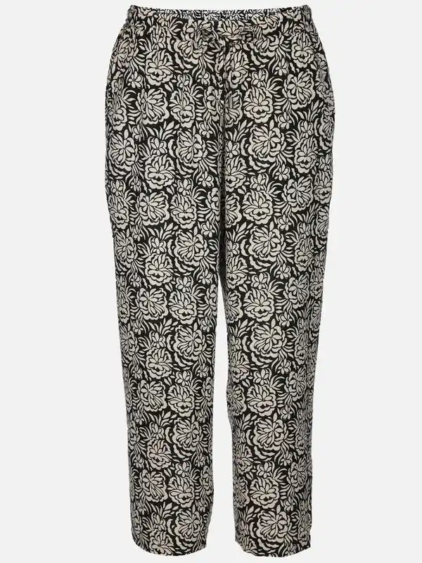 Bild 1 von Damen Sommerhose mit Minimalprint Beige