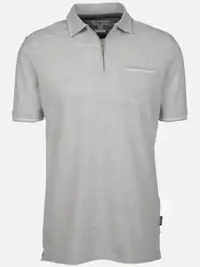 Herren Poloshirt mit Reißverschluss Weiß