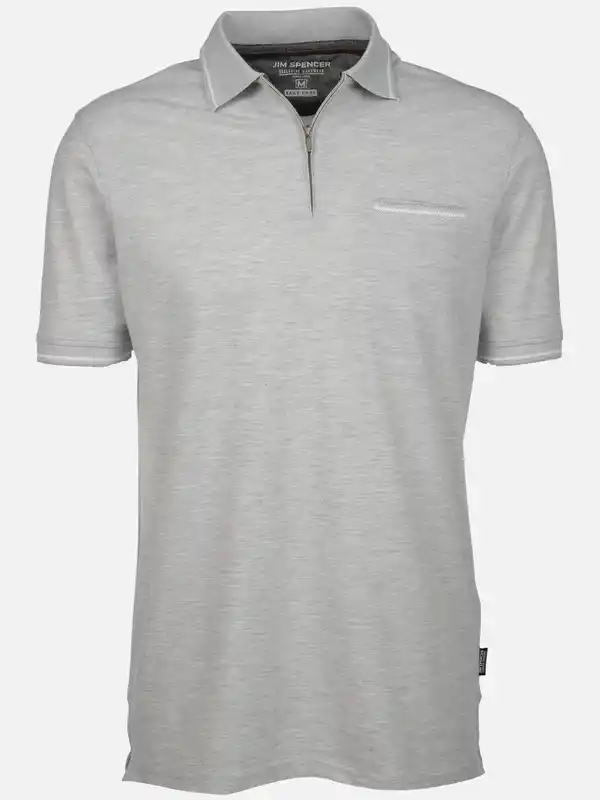 Bild 1 von Herren Poloshirt mit Reißverschluss Weiß