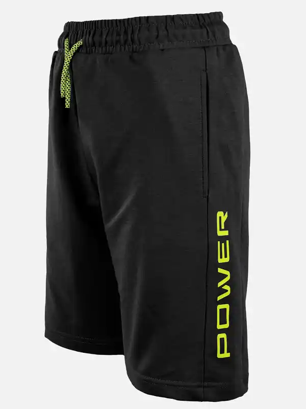 Bild 3 von Jungen Sweatshorts mit Schriftzug Schwarz