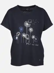Damen Shirt mit Pusteblumenprint Marine