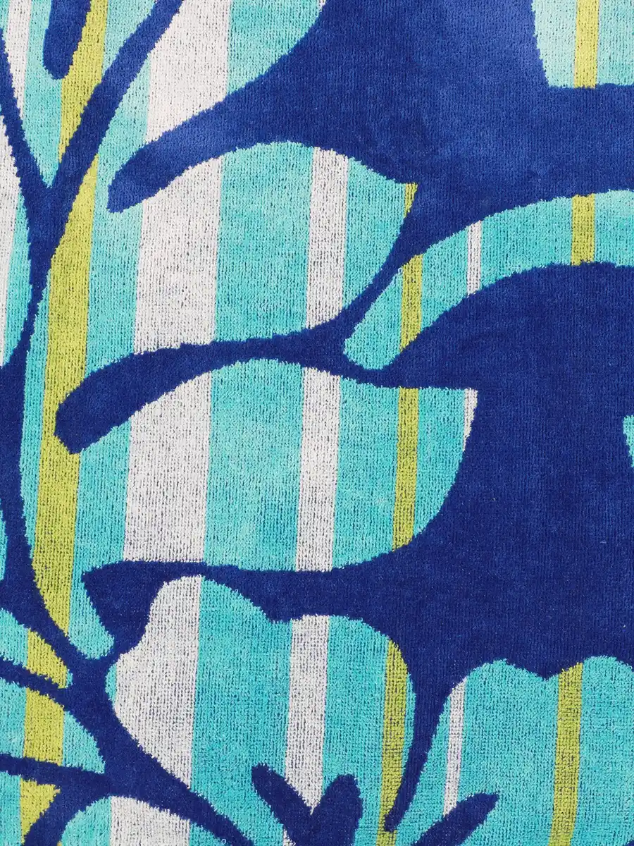 Bild 3 von Strandtuch mit Blumenmuster Schwarz