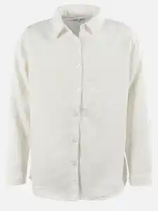 Mädchen Musselin Bluse Weiß