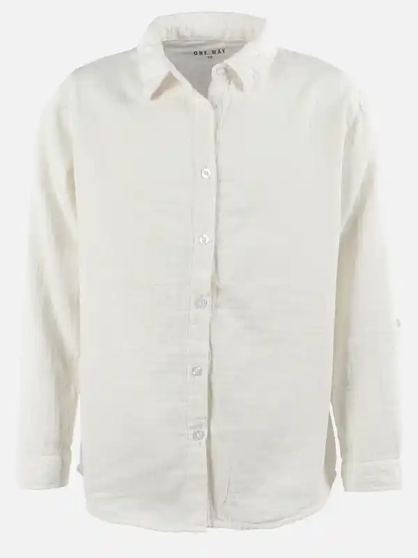 Bild 1 von Mädchen Musselin Bluse Weiß