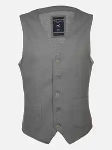 Herren Jerseyweste in Waffelstruktur Grau