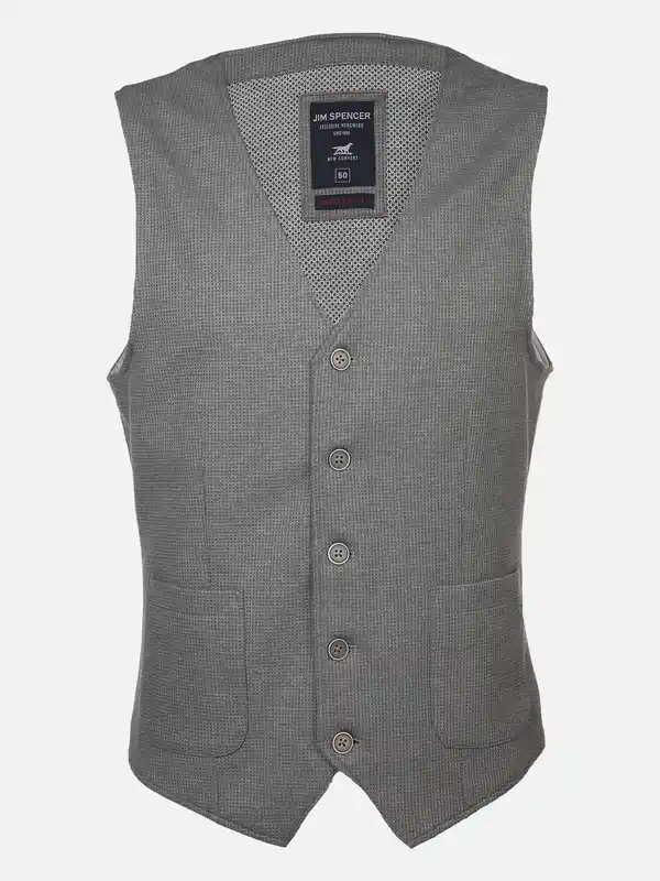Bild 1 von Herren Jerseyweste in Waffelstruktur Grau