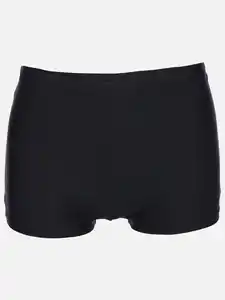 Damen Bikinihose unifarben Schwarz