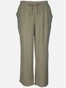 Damen Hose in Crinkle Optik Salbei