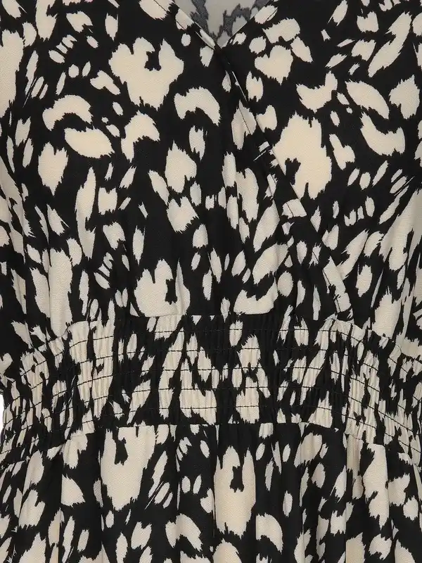 Bild 3 von Damen Jerseykleid ohne Ärmel im Alloverprint Weiß