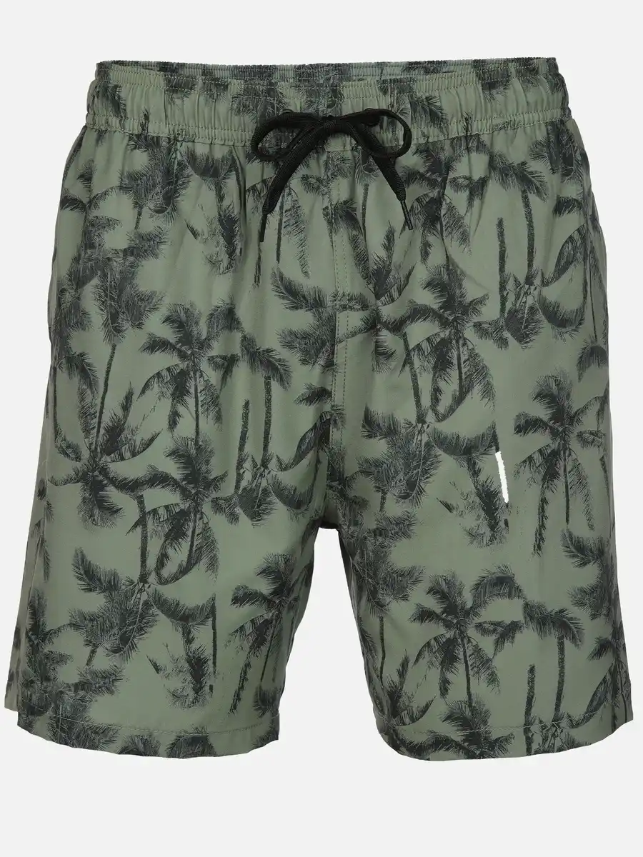 Bild 1 von Herren Badeshorts mit Print Grün