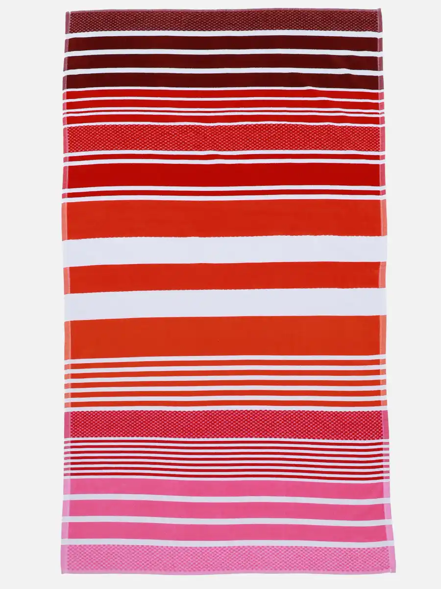 Bild 1 von Strandtuch gestreift 90x165cm Pink