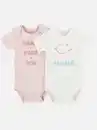 Bild 1 von Baby Mädchen Body im 2er Pack Weiß