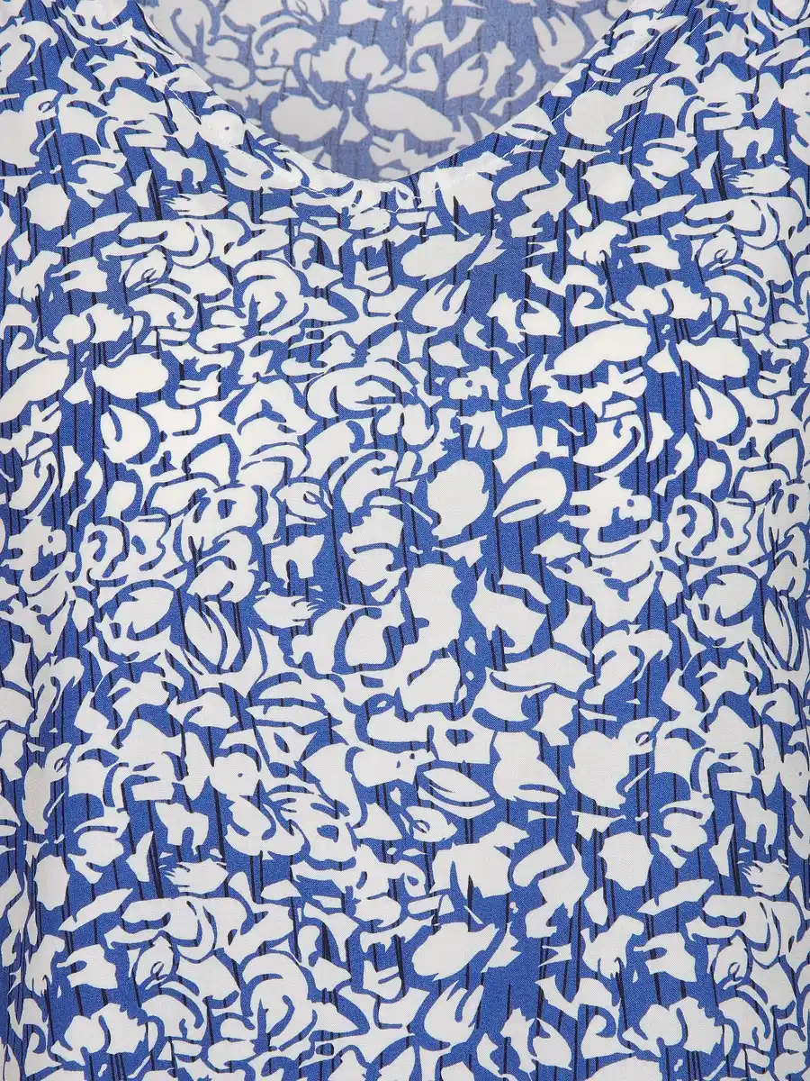 Bild 3 von Damen Top mit Rüschen Blau