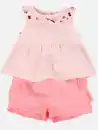 Bild 1 von Baby Mädchen Set, 2tlg., best. aus Tunmika und Hose Rosa
