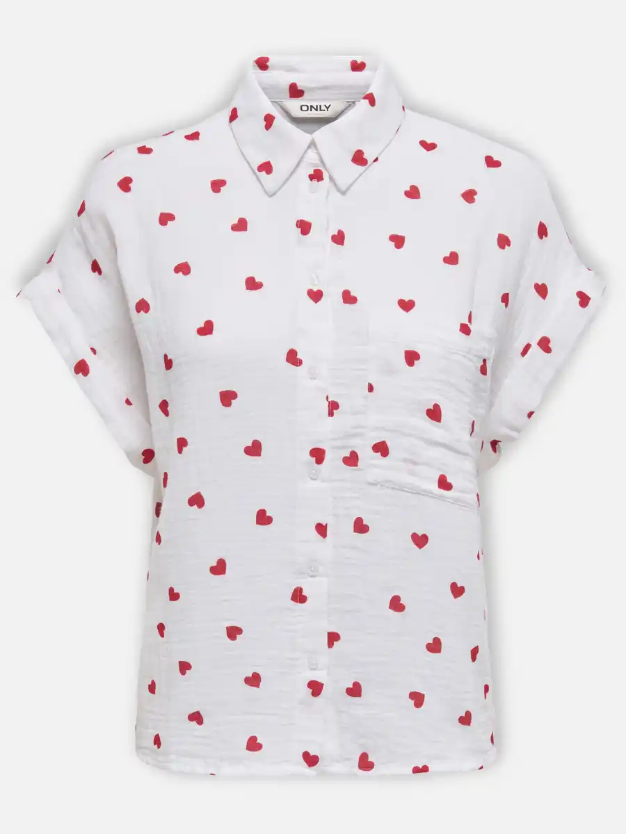 Bild 1 von Only ONLTHYRA LIFE SS FOLD Bluse Weiß