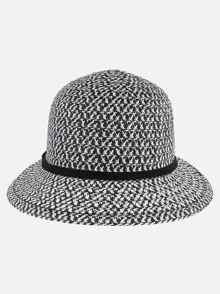 Bild 1 von Damen Strohhut in schwarz-weiß Schwarz