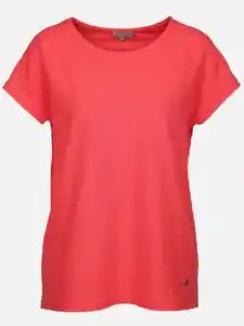 Damen Jacquard T-Shirt Pink