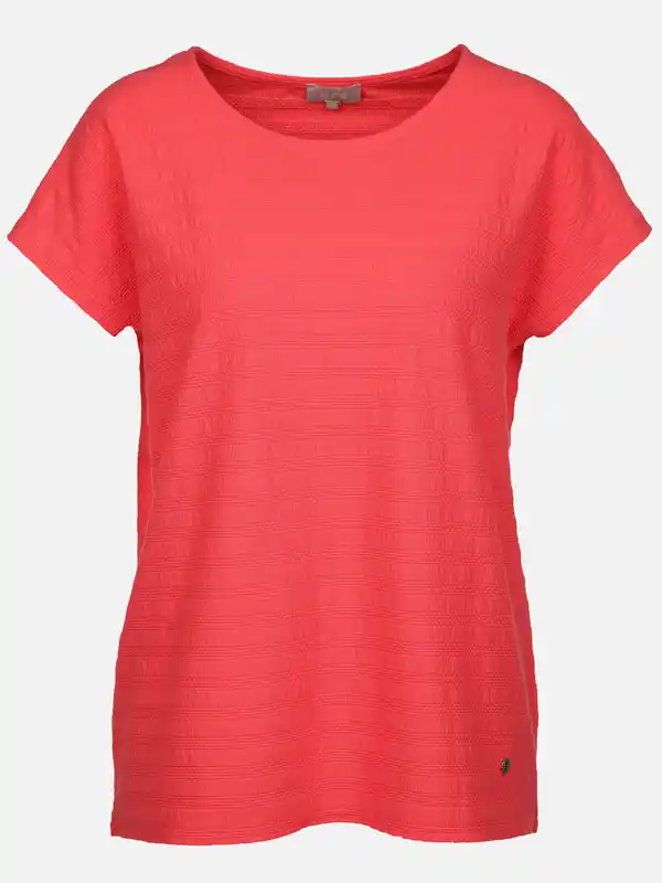 Bild 1 von Damen Jacquard T-Shirt Pink