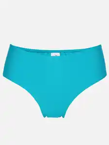 Damen Bikinihose unifarben Türkis