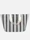 Bild 1 von Damen Strandtasche mit Streifen Weiß