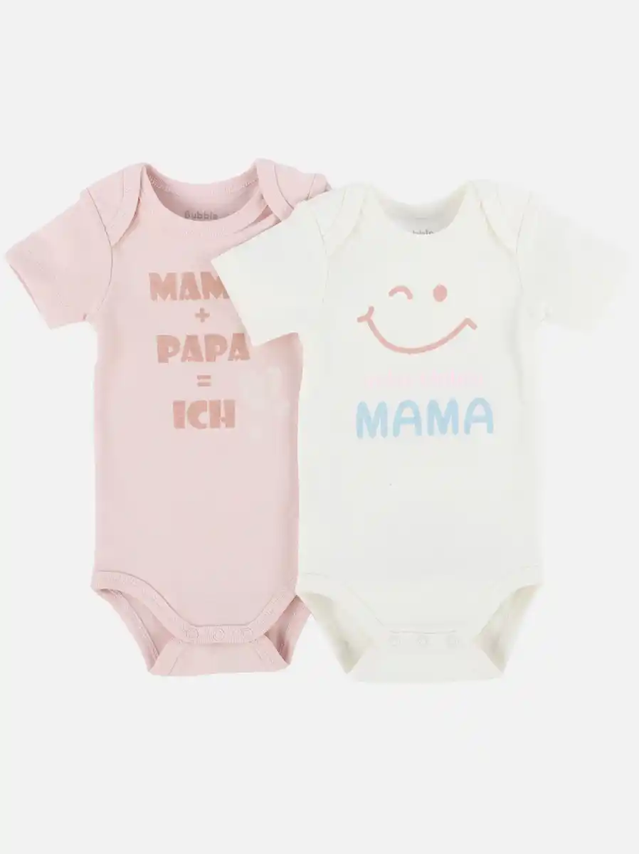 Bild 1 von Baby Mädchen Body im 2er Pack Weiß