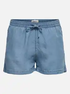 Only ONLPEMA LYOCELL LIFE Shorts Blau