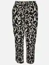 Bild 1 von Damen Sommerhose mit Minimalprint Schwarz
