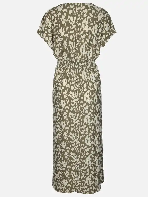 Bild 2 von Damen Jerseykleid ohne Ärmel im Alloverprint Oliv