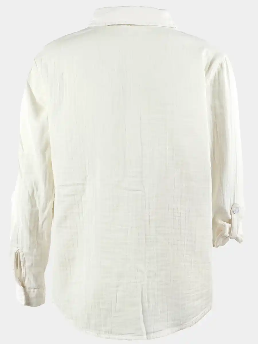 Bild 2 von Mädchen Musselin Bluse Weiß
