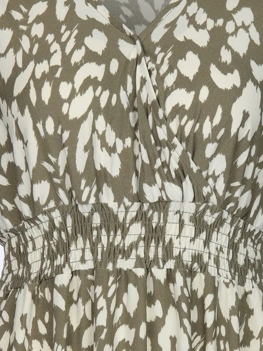 Bild 3 von Damen Jerseykleid ohne Ärmel im Alloverprint Oliv