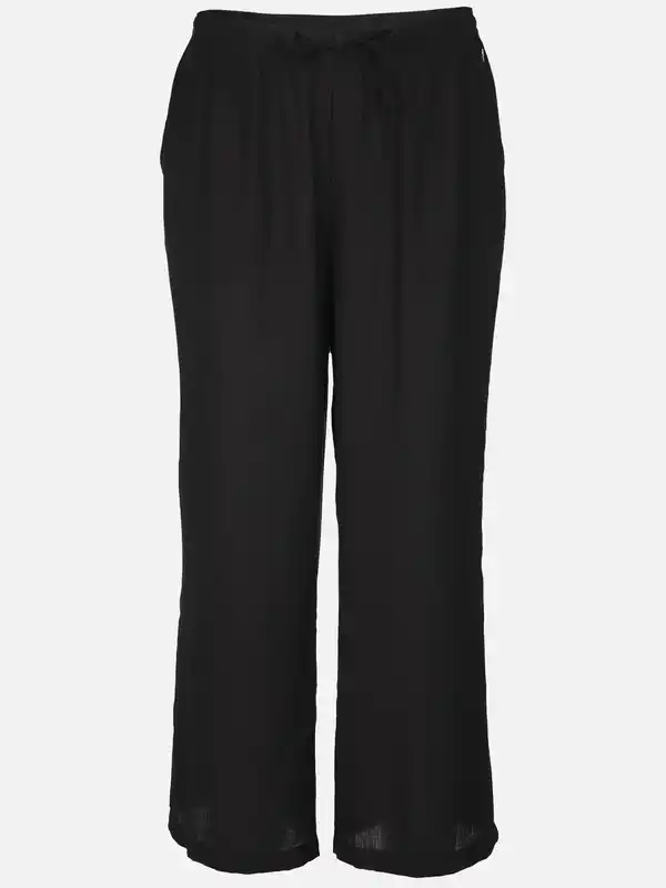 Bild 1 von Damen Hose in Crinkle Optik Schwarz