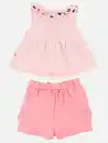 Bild 2 von Baby Mädchen Set, 2tlg., best. aus Tunmika und Hose Rosa