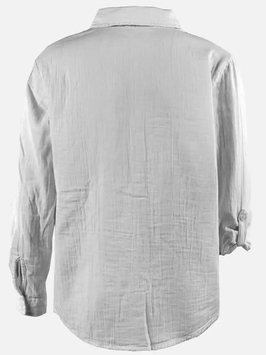 Bild 2 von Mädchen Musselin Bluse Grau