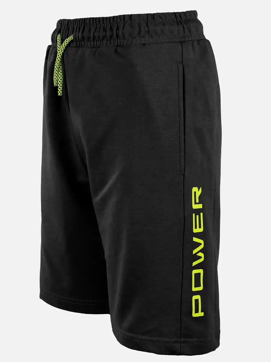 Bild 3 von Jungen Sweatshorts mit Schriftzug Schwarz