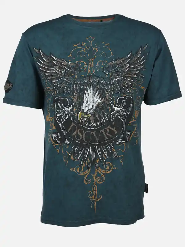 Bild 1 von Herren Shirt im Used Look Blau