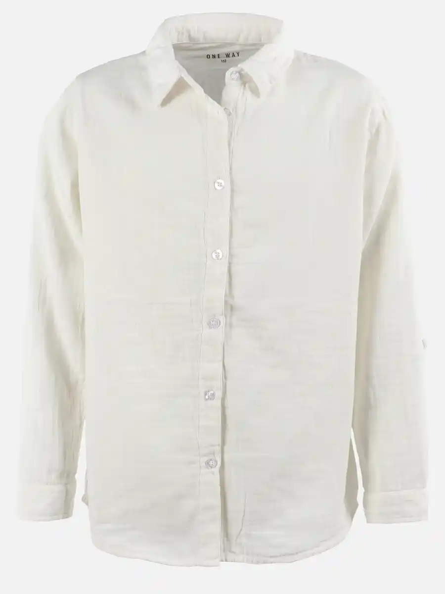 Bild 1 von Mädchen Musselin Bluse Weiß