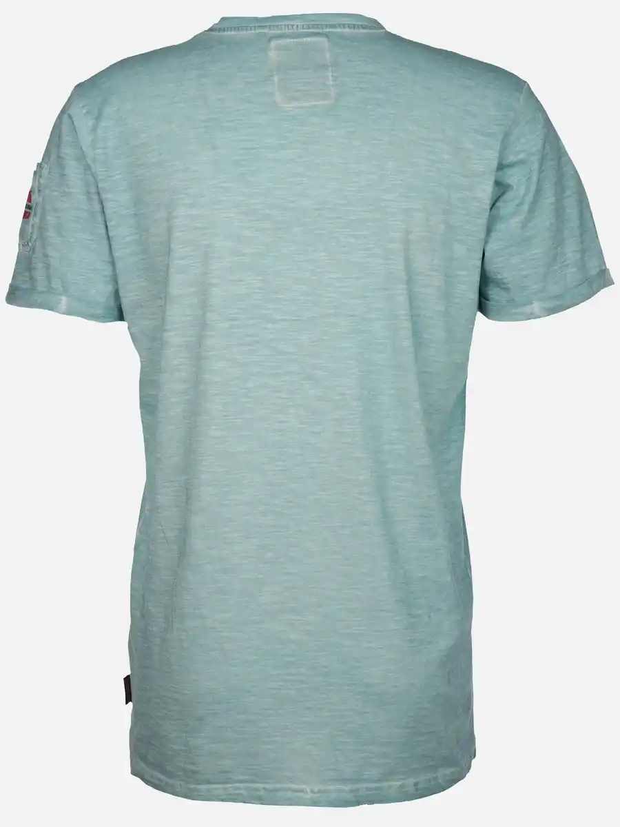 Bild 2 von Herren Shirt mit Frontprint Blau