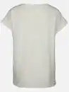 Bild 2 von Damen Jacquard T-Shirt Weiß