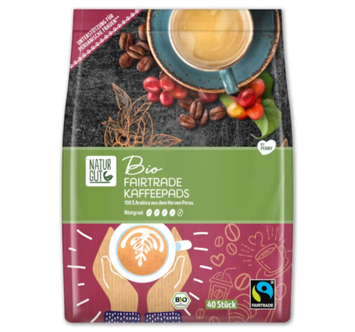 Bild 1 von NATURGUT Bio Fairtrade Kaffeepads